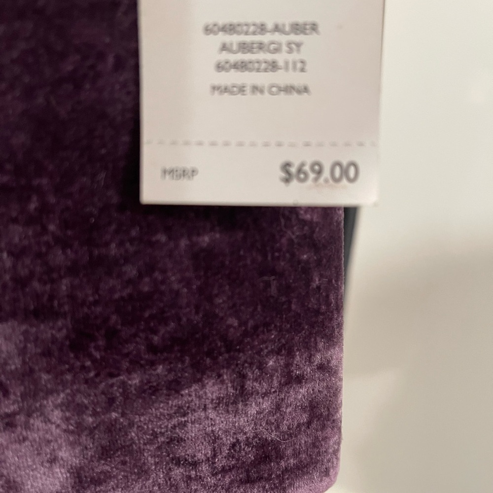 Elegant Purple Velvet Women Bag - Picture 3 of 4